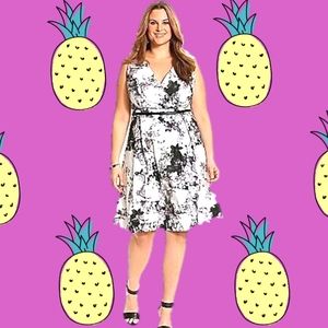 Lane Bryant Cotton Tea Dress